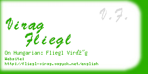 virag fliegl business card